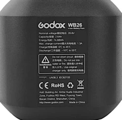 GODOX BATTERIE WB26 POUR AD600PRO< Energie