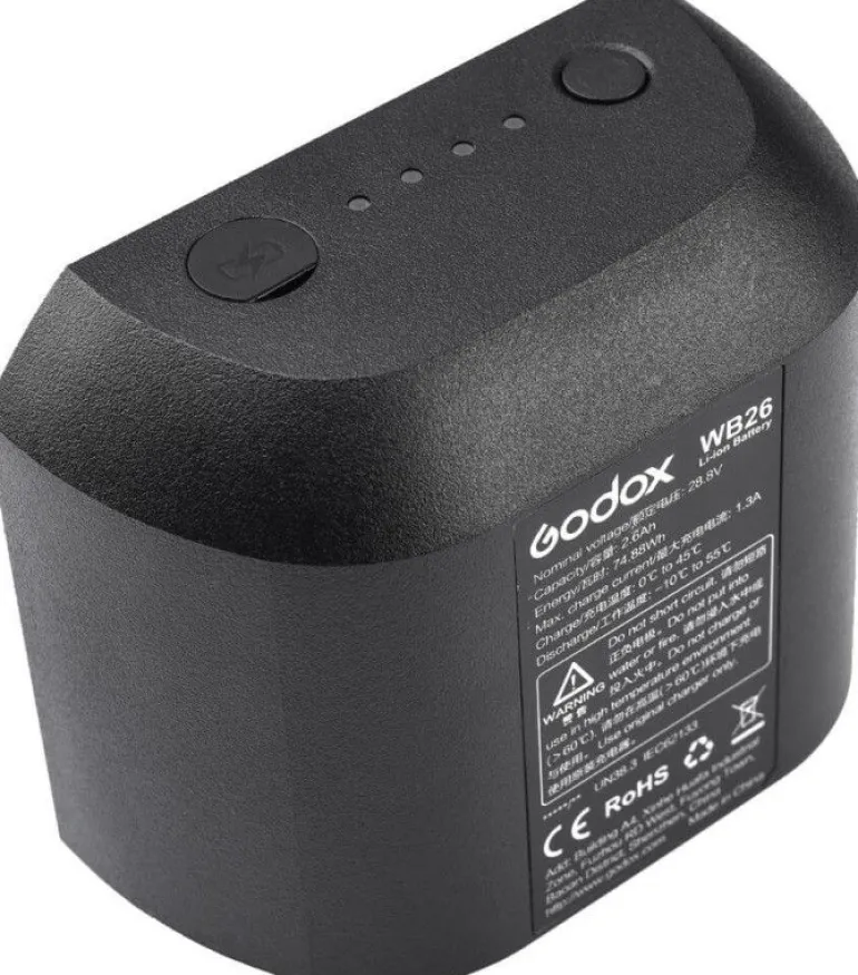 GODOX BATTERIE WB26 POUR AD600PRO< Energie