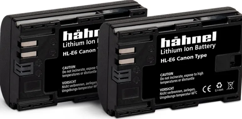 HAHNEL BATTERIE COMPATIBLE CANON LP-E6 TWIN< Energie