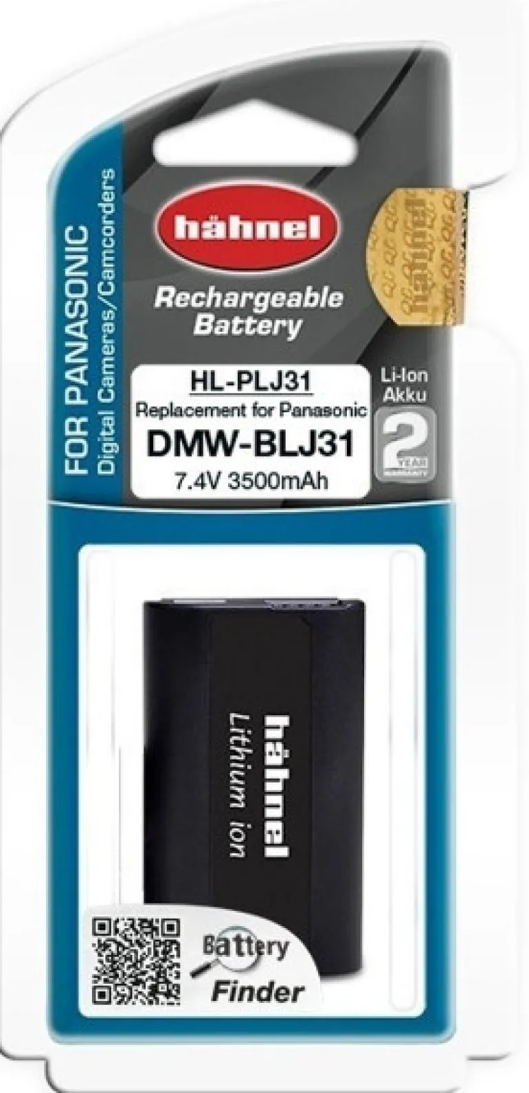 HAHNEL BATTERIE COMPATIBLE PANASONIC DMW-BLJ31< Energie