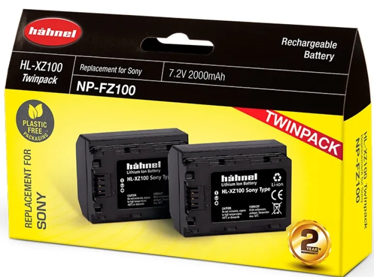 HAHNEL BATTERIE COMPATIBLE SONY NP-FZ100 TWIN< Energie