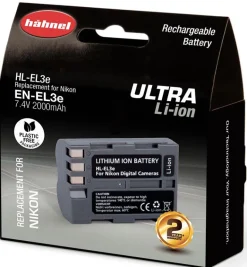 HAHNEL BATTERIE COMPATIBLE NIKON EN-EL3E ULTRA< Energie