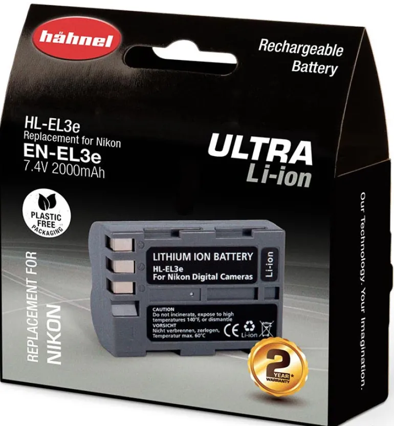 HAHNEL BATTERIE COMPATIBLE NIKON EN-EL3E ULTRA< Energie