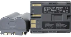 HAHNEL BATTERIE COMPATIBLE CANON BP-511 ULTRA< Energie
