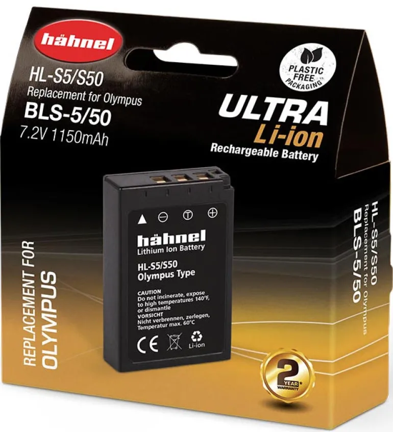 HAHNEL BATTERIE COMPATIBLE OLYMPUS BLS-5 ULTRA< Energie