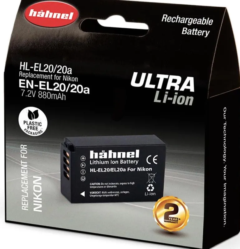 HAHNEL BATTERIE COMPATIBLE NIKON EN-EL20 ULTRA< Energie