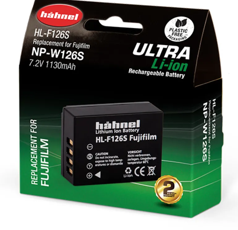 HAHNEL BATTERIE NP-W126S TWIN COMPATIBLE FUJI< Energie