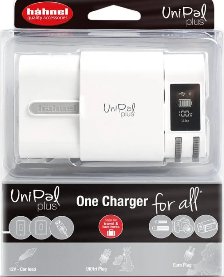 HAHNEL CHARGEUR UNIPAL PLUS BLANC< Energie