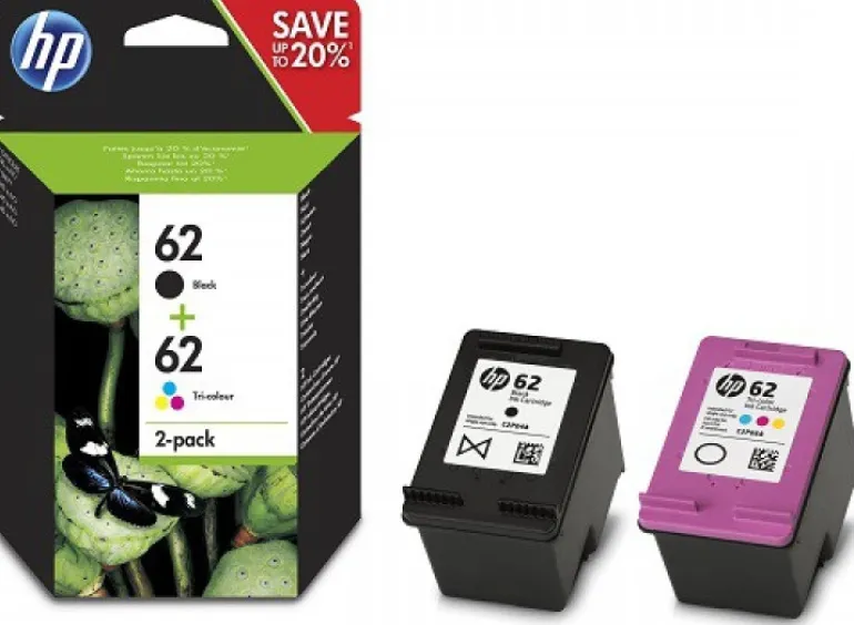 HEWLETT PACKARD pack de 2 cartouches noir/couleur hp62< Consommables