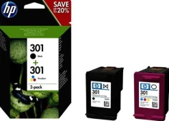 HEWLETT PACKARD pack de 2 cartouche noir/couleur hp301< Consommables