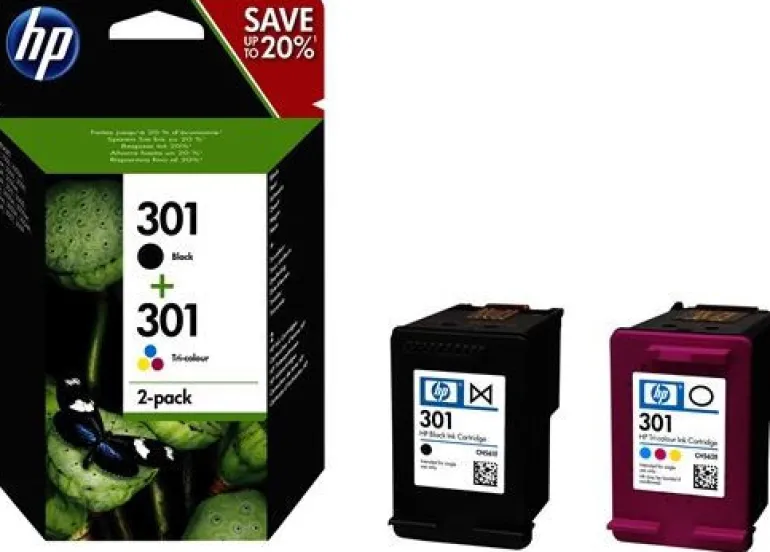 HEWLETT PACKARD pack de 2 cartouche noir/couleur hp301< Consommables