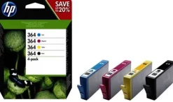 HEWLETT PACKARD pack de 4 cartouches noir/couleurs hp364< Consommables