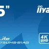 IIYAMA 75.affichage dynamique.24/7.4K UHD.< Moniteurs