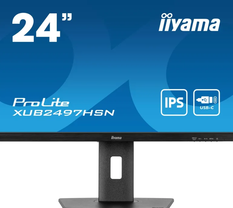 IIYAMA 24.ips.100hz.hdmi.dp.usb-c.rj45.reg haut< Moniteurs