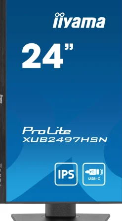 IIYAMA 24.ips.100hz.hdmi.dp.usb-c.rj45.reg haut< Moniteurs