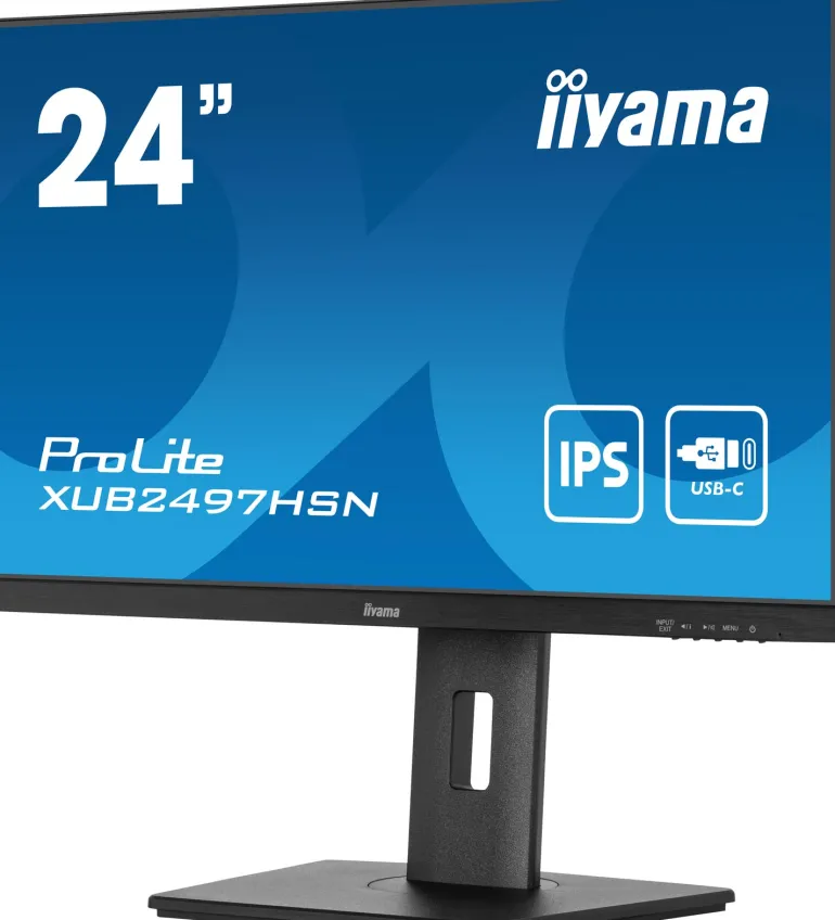 IIYAMA 24.ips.100hz.hdmi.dp.usb-c.rj45.reg haut< Moniteurs
