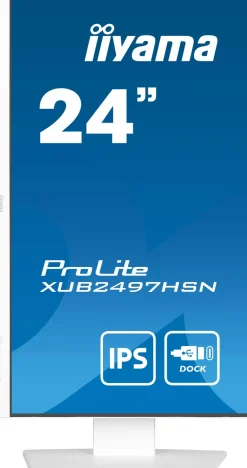 IIYAMA 24.ips.100hz.hdmi.dp.usb-c.rj45.reg haut< Moniteurs