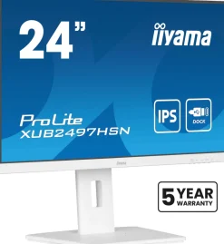 IIYAMA 24.ips.100hz.hdmi.dp.usb-c.rj45.reg haut< Moniteurs