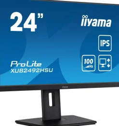 IIYAMA 23,8.ips.100hz.0,4ms.usb-hubx4.reg haut.< Moniteurs