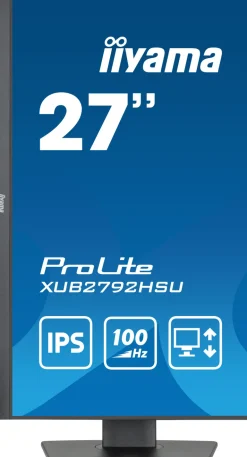 IIYAMA 27.ips.100hz.0,4ms.usb-hubx4.reg haut.< Moniteurs