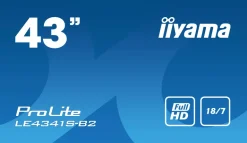 IIYAMA 43.ips.vga.3hdmi.media player lan.< Moniteurs