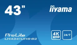 IIYAMA 43.4k.vga.3hdmi.media player lan.< Moniteurs