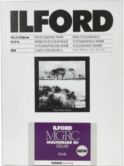 ILFORD PAPIER MGRC DELUXE PEARL 12,7X17,8 100< Consommables