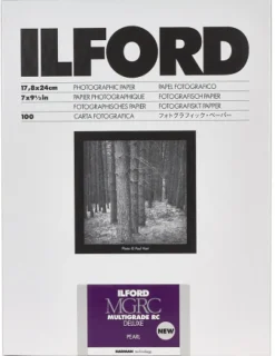 ILFORD PAPIER MGRC DELUXE PEARL 17,8X24 100< Consommables