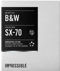 IMPOSSIBLE film sx70 b/w gen2.< Instantané