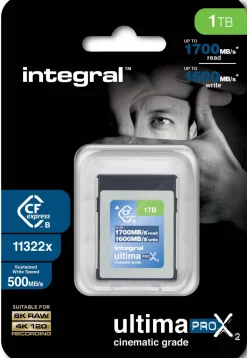 INTEGRAL CF EXPRESS 1TO CINEMATIC 8K RAW 500MB/S< Stockage