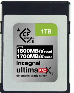 INTEGRAL CFEXPRESS CARTE MEMOIRE 1TB 2.0 SILVER< Stockage