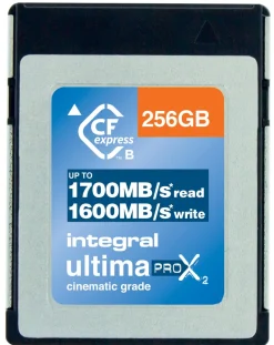 INTEGRAL CFEXPRESS 256GO CINEMATIC 8K RAW 400MB/S< Stockage