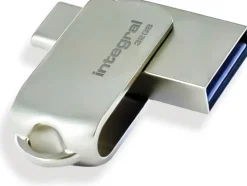 INTEGRAL cle 32gb usb3.0 + type-c dual 360.< Stockage