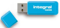 INTEGRAL cle usb fluo bleu 32go.< Stockage