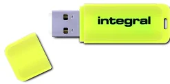 INTEGRAL cle usb fluo jaune 16go.< Stockage