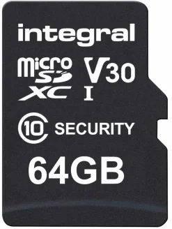 INTEGRAL MICROSD 64G 4K V30 UHS-1 U3 A1 CLASS 10< Stockage