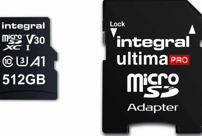 INTEGRAL msdxc 512 gb uhs1 u1 cl10 v30 80mb/s.< Stockage