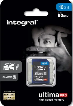 INTEGRAL SDHC Ultima Pro 80MB/s 16GB.< Stockage