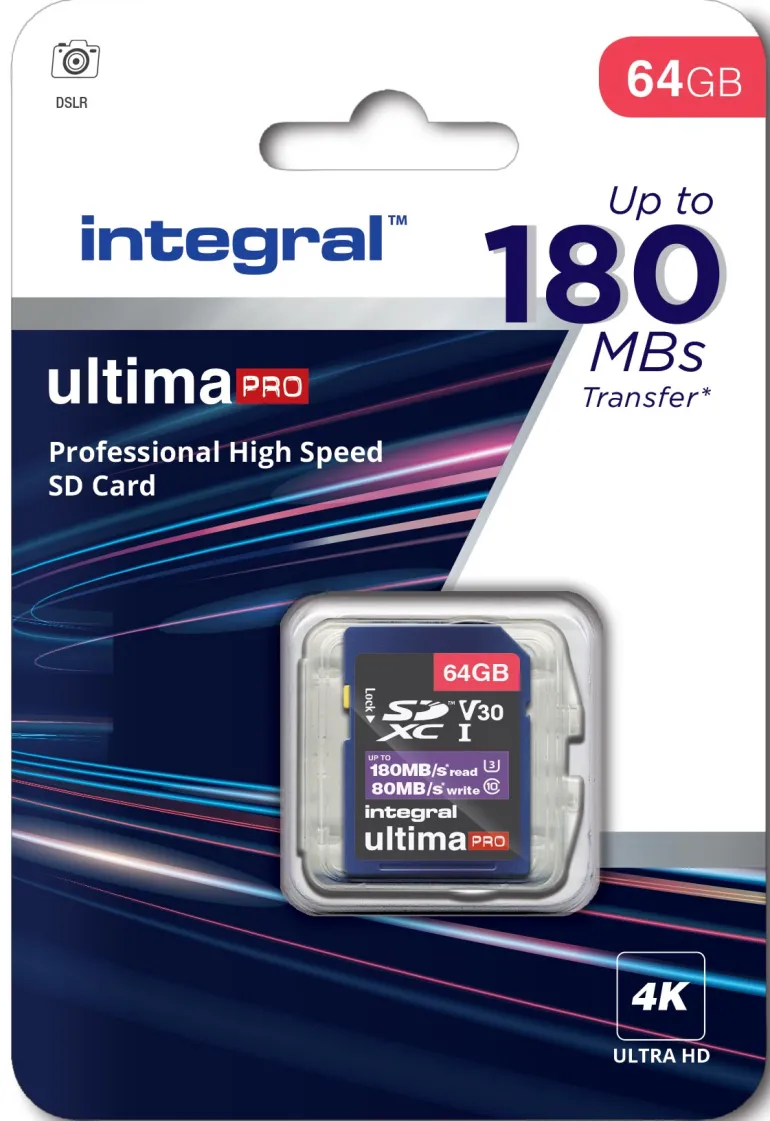 INTEGRAL SDXC CL10 180MB/80MB< Stockage