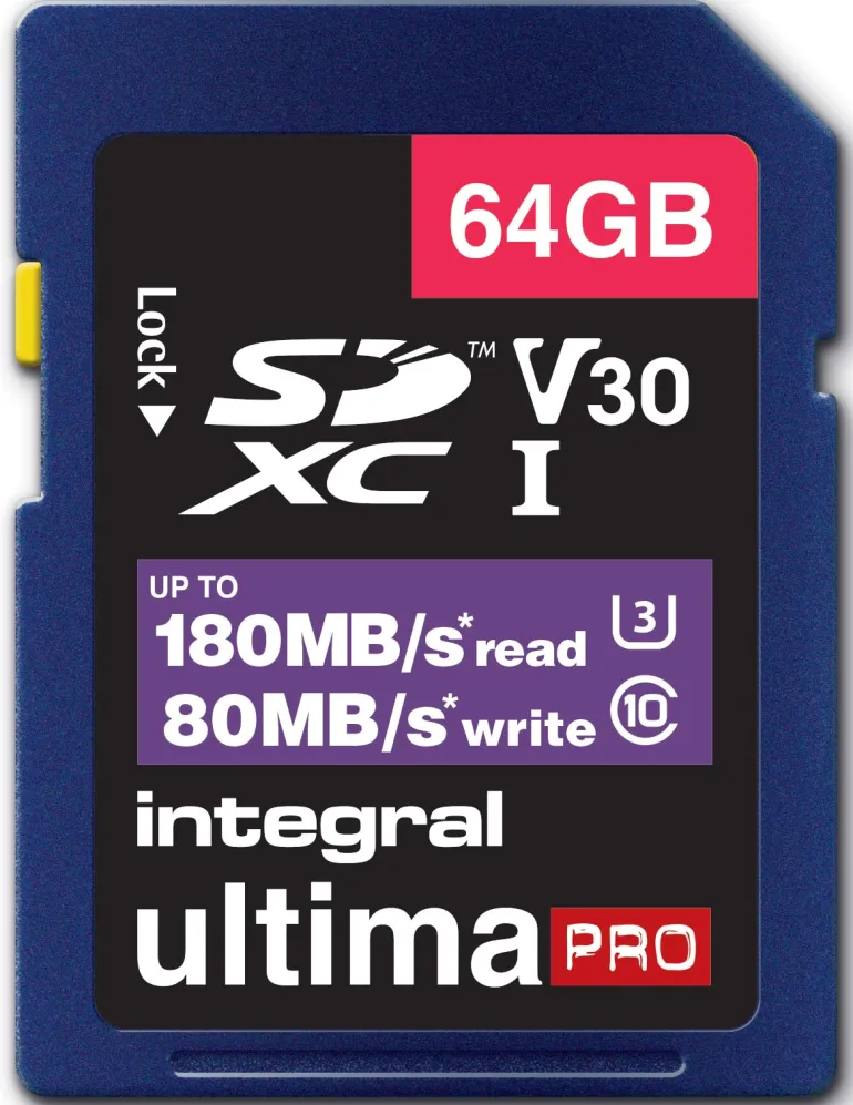 INTEGRAL SDXC CL10 180MB/80MB< Stockage