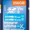 INTEGRAL SDXC 256GB UHS-II U3 CL10 V90 300/280< Stockage