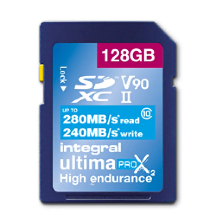 INTEGRAL SDXC 128GB V90 8K 280/240MB< Stockage