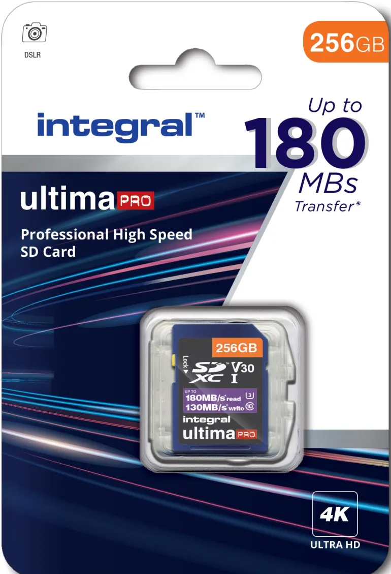 INTEGRAL SDXC 256Go CL10 180MB/130MB< Stockage