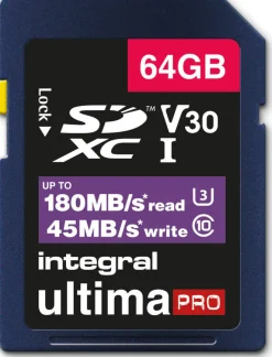 INTEGRAL sdxc64go.cl10.180mb/80mb.< Stockage