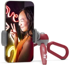 JOBY MINI TREPIED HANDYPOD CLIP ROUGE< Pieds Trépieds