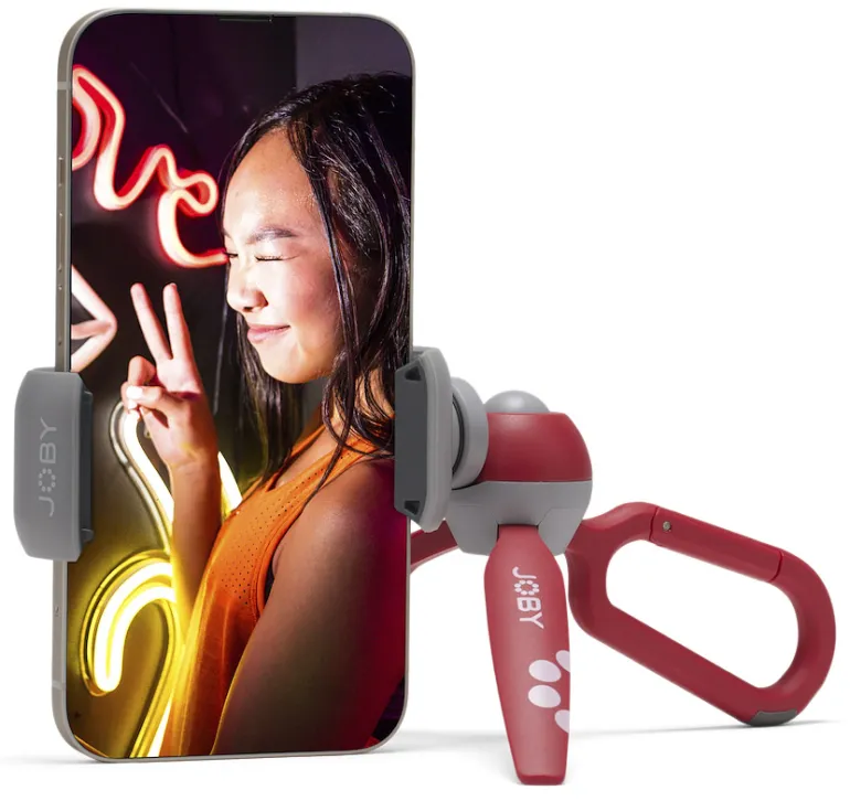 JOBY MINI TREPIED HANDYPOD CLIP ROUGE< Pieds Trépieds