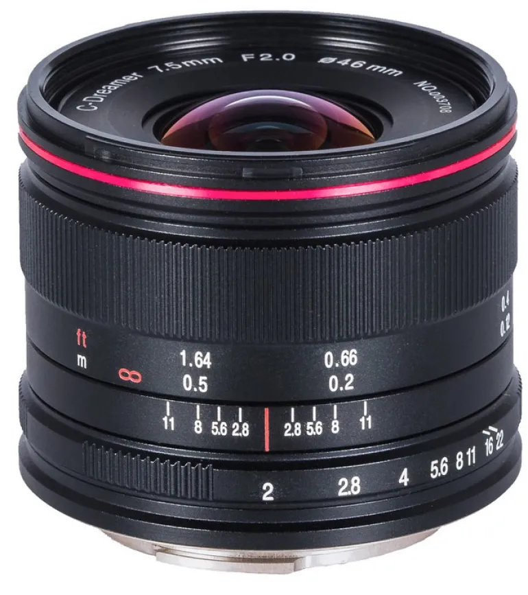 LAOWA 7.5/2 MFT LIGHTWEIGHT NOIR< Focale Fixe