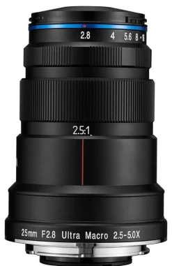 LAOWA 25/2.8 ULTRA-MACRO 2.5-5X CANON EF< Focale Fixe