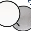 LASTOLITE Reflecteur pliant 95 cm Argent/Blanc.< Accessoires