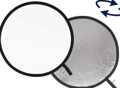 LASTOLITE Reflecteur pliant 95 cm Argent/Blanc.< Accessoires